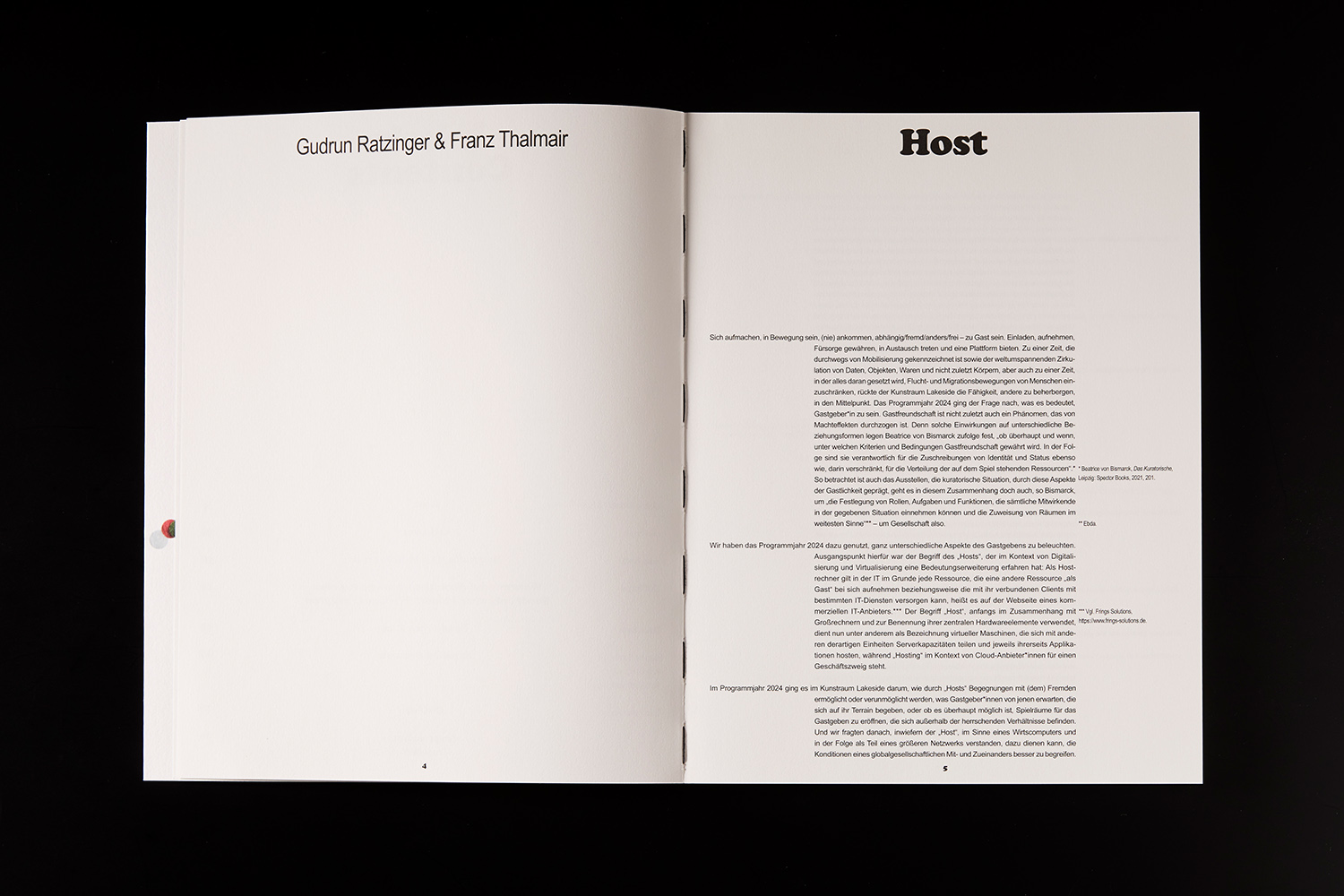 Host — Jahrespublikation 2024 | Foto: Johannes Puch